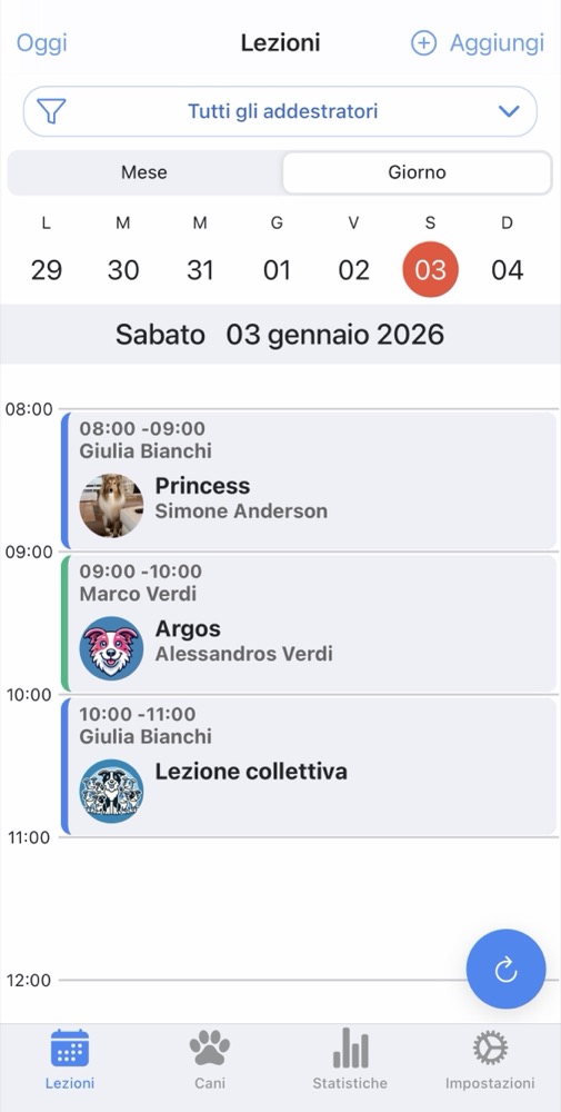 Anteprima app DogTrainerPro